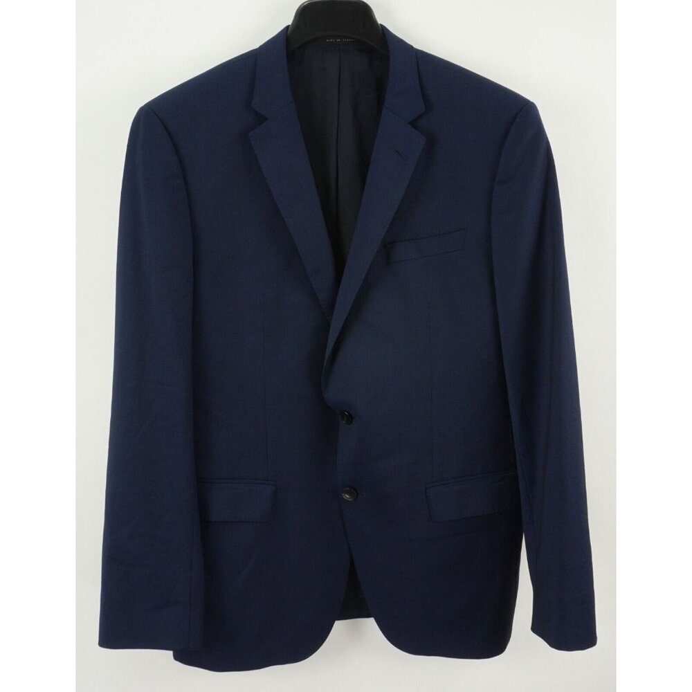 Hugo Boss Huge6 Genius5 Trabaldo Togna 1840 Super 120 Men 42R Blue Jersey Blazer